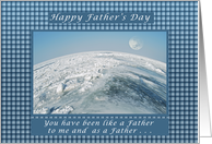 Happy Father’s Day you have been like a Father, Global View of Earth card
