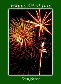 Happy 4th of July, Fireworks for a Daughter