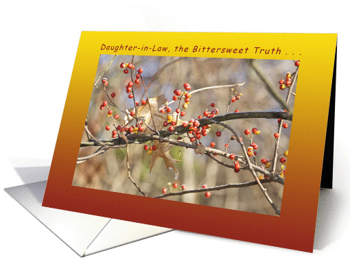 Daughter-in-Law, The Bittersweet Truth, Happy Birthday card (1262498)