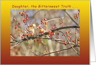 Daughter, The Bittersweet Truth, Happy Birthday card