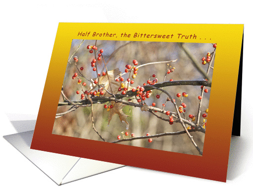 Half Brother, The Bittersweet Truth, Happy Birthday card (1263040)