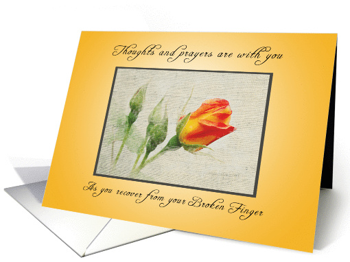 Recover quickly from Your Broken Finger, Rose card (1263862)