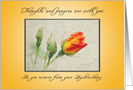 Recover quickly from Your Hysterectomy, Orange Roses card