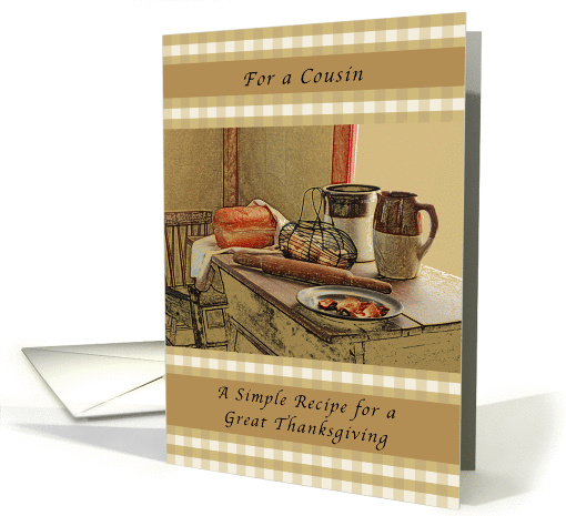 Happy Thanksgiving, Cousin, Recipe of Thanksgiving card (1298724)