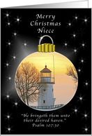 Merry Christmas Niece, The Light Above card