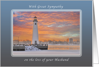 Sympathy on the Loss of Your Husband , Detroit Light card