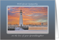 Sympathy on the Loss of Your Granddaughter , Detroit Light card