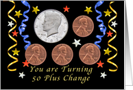 Happy 54th Birthday, Coins card