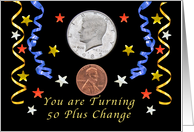Happy 51st Birthday, Coins card