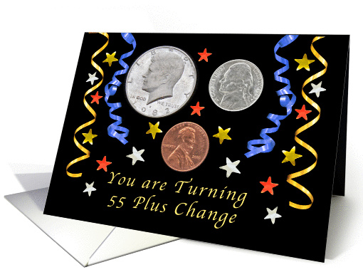 Happy 56th Birthday, Coins card (1338606)