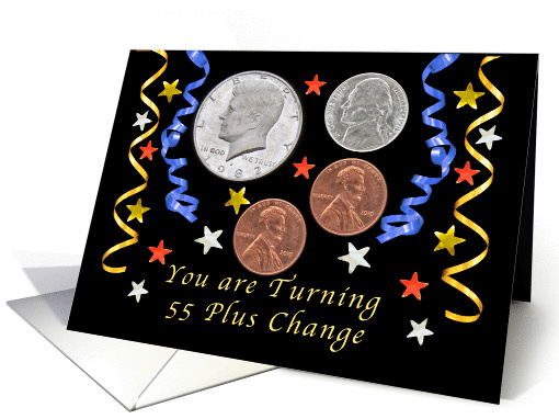 Happy 57th Birthday, Coins card (1338608)
