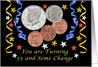 Happy 58th Birthday, Coins card
