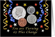Happy 66th Birthday, Coins card