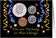 Happy 71st Birthday, Coins card