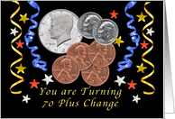 Happy 74th Birthday, Coins card
