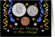 Happy 76th Birthday, Coins card