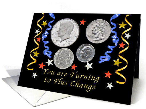 Happy 90th Birthday, Coins card (1339084)