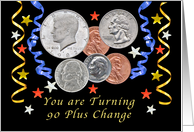 Happy 92nd Birthday, Coins card