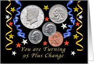 Happy 96th Birthday, Coins card