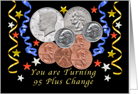 Happy 99th Birthday, Coins card