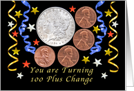 Happy 104th Birthday, Coins card