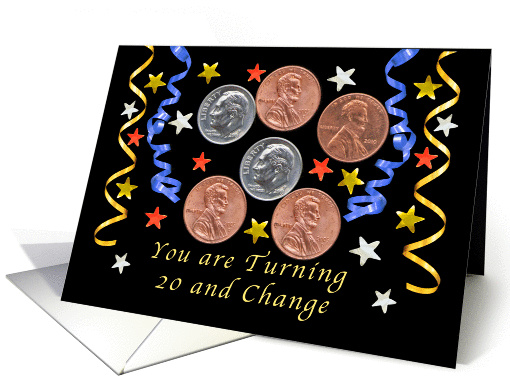 Happy 24th Birthday, Coins card (1340034)