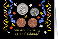 Happy 37th Birthday, Coins card