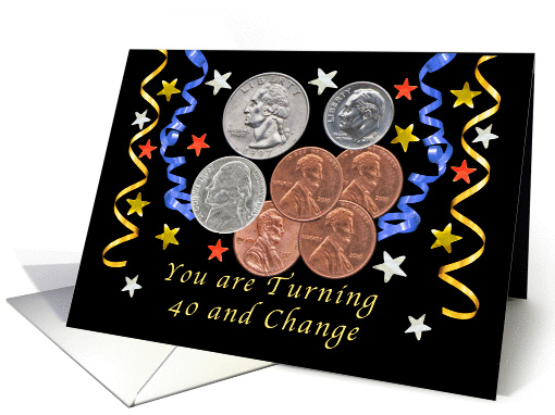 Happy 44th Birthday, Coins card (1344442)