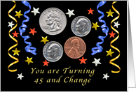Happy 46th Birthday, Coins card