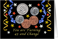 Happy 47th Birthday, Coins card