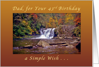 Cumberland Falls, Birthday wish for Dad 43rd Birthday card