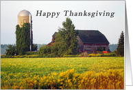 Happy Thanksgiving farm card