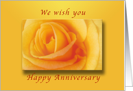 We Wish You Happy Anniversary card