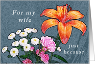 For My Wife Just Because card