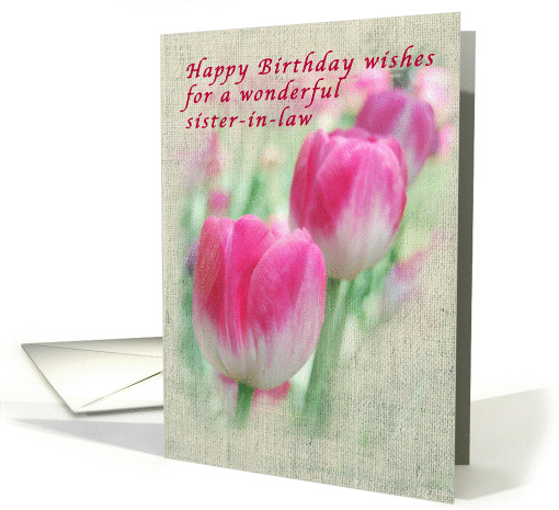 Happy Birthday sister-in-law card (960205)
