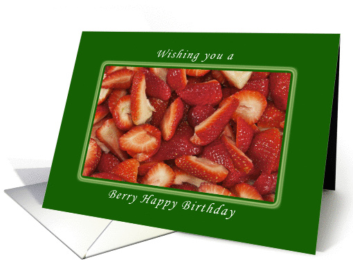 Berry Happy Birthday, Strawberry card (960213)