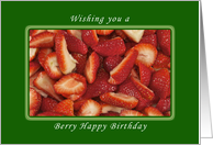 Berry Happy Birthday, Strawberry card