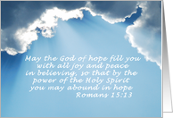 God’s Hope - Romans 15:13 card