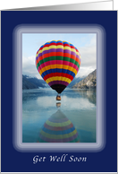 Get Well Soon, Hot Air Balloon card