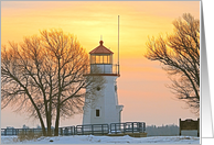 Cheboygan Crib Light_lighthouse maritime collection card