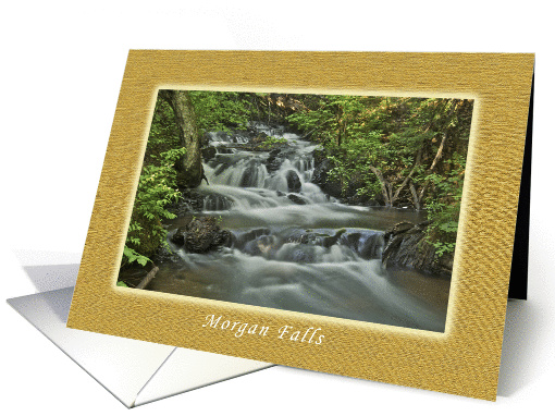 Morgan Falls, Scenic Waterfall Collection, Blank Note card (970653)