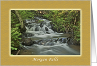 Morgan Falls, Scenic Waterfall Collection, Blank Note Card