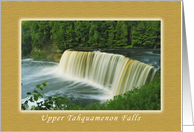 Upper Tahquamenon Falls, Scenic Waterfall Collection, Blank card