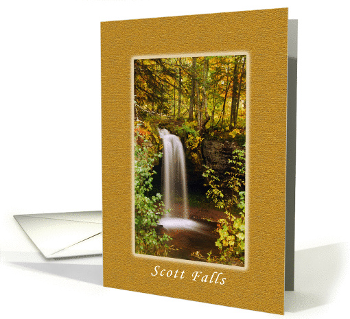 Scott Falls, Scenic Waterfall Collection, Blank note card (970659)