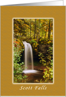 Scott Falls, Scenic Waterfall Collection, Blank note card
