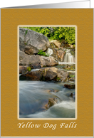 Yellow Dog Falls, Scenic Waterfall Collection, Blank note card
