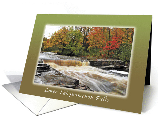 Lower Tahquamenon Falls, Waterfall Collection, Blank Note card