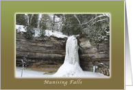 Munising Falls, Waterfall Collection, Blank Note Card