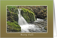 Reany Falls, Scenic Waterfall Collection, Blank Note Card