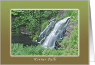 Warner Falls, Scenic Waterfall Collection, Blank Note Card